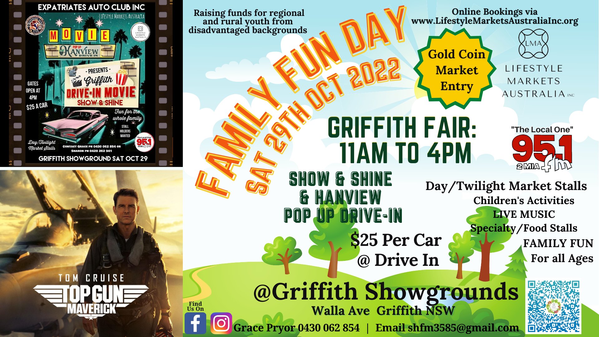 POSTPONED!!! (NEW DATE 3 DECEMBER 2022) Hanview Pop Up Drive In - Griffith Fair